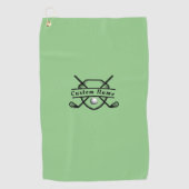 カスタムゴルフタモノグラムのオル – /写真パーソナライズされた ゴルフタオル (正面)