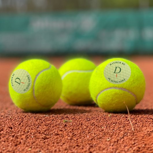 カスタムゴルフプレーヤーモノグラムおもしろいテニスボール テニスボール