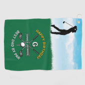 カスタムゴルフモエレガントノグラムパーティーデザイン ゴルフタオル (横)