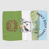 カスタムゴルフリーグゴルフクラブロゴ ゴルフタオル (横)