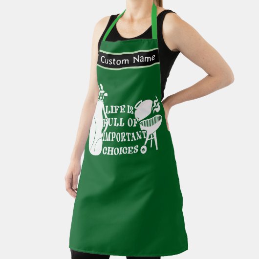 カスタムゴルフBBQエプロン – ゴルファーパーソナライズされたギフト エプロン (インサイチュ)