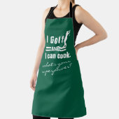 カスタムゴルフBBQエプロン、スーパーパワーユーモアシェフ エプロン (インサイチュ)