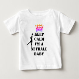カスタムゴールシューティングシ保ョールコムネットボール ベビーTシャツ