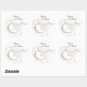 カスタムゴールデンアニバーサリーステッカー ラウンドシール (シート)