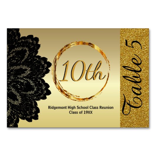 カスタムゴールデンクラス懇親会 テーブルナンバー (裏面)