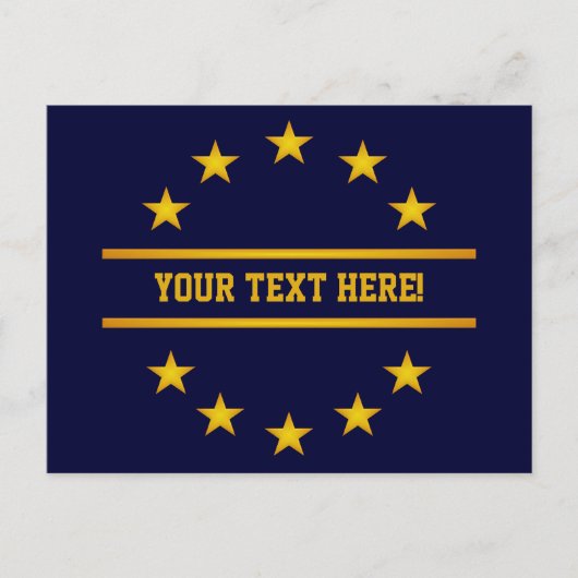 カスタムゴールデンスターズハガキ ポストカード (正面)