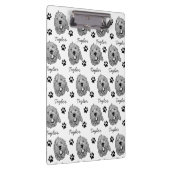 カスタムゴールデンドルドッグパーソナライズされたスケッチ クリップボード (右)