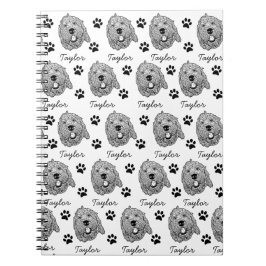 カスタムゴールデンドルドッグパーソナライズされたスケッチ ノートブック