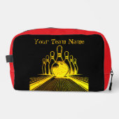 カスタムゴールデンボーリングチームロゴ ドップキット (正面)