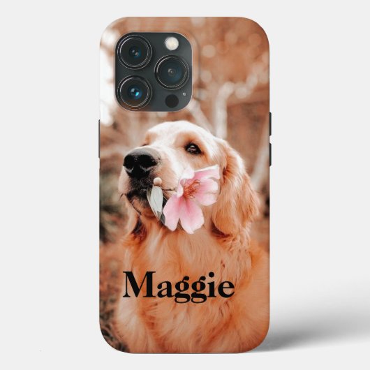 カスタムゴールデンレトリバーの写真 – Dog Lover Gift Case-Mate iPhoneケース (裏面)