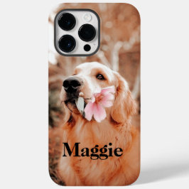 カスタムゴールデンレトリバーの写真 – Dog Lover Gift Case-Mate iPhone 14 Pro Maxケース