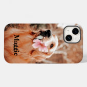 カスタムゴールデンレトリバーの写真 – Dog Lover Gift Case-Mate iPhoneケース (裏面 (横))