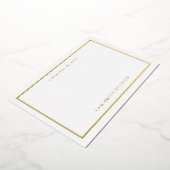 カスタムゴールドフォイルアーティストサンキューカード 箔シーズンカード (回転した状態)