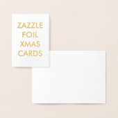 カスタムゴールドフォイルクリスマスカード 箔カード (ディスプレー)