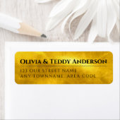 カスタムゴールドフォイルルックエレガントイベント差出人住所 ラベル (インサイチュ)