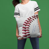 カスタムサイン入りクローズアップ野球写真 クッション