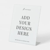 カスタムサイン印刷8x10インチ台座業務用標識 台座サイン (正面)