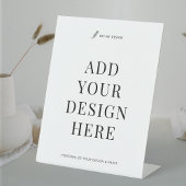 カスタムサイン印刷8x10インチ台座業務用標識 台座サイン