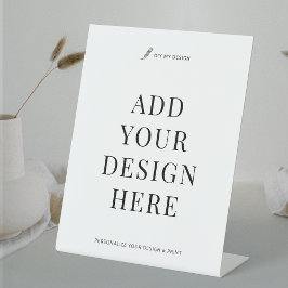 カスタムサイン印刷8x10インチ台座業務用標識 台座サイン