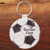 カスタムサッカーのコーチ形見 キーホルダー (正面)