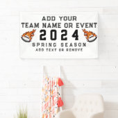 カスタムサッカーのチームスクールネームのロゴとマスコット 横断幕 (インサイチュ)