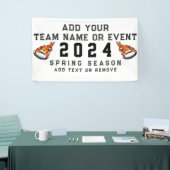 カスタムサッカーのチームスクールネームのロゴとマスコット 横断幕 (トレードショー)