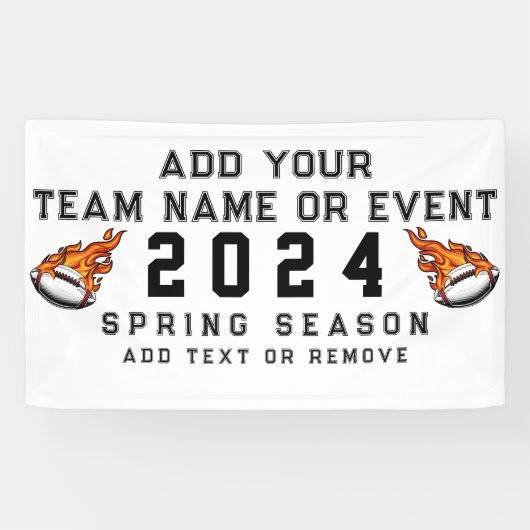 カスタムサッカーのチームスクールネームのロゴとマスコット 横断幕 (横)