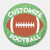 カスタムサッカーのチーム名または文字コーチまたはプレーヤー マグネット (正面)