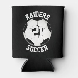 カスタムサッカーのチーム名、選手の名前と番号 缶クーラー