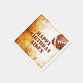 カスタムサッカーのテーマパーティー スタンダードカクテルナプキン (角)