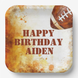 カスタムサッカーのテーマパーティー ペーパープレート