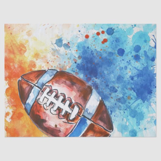 カスタムサッカーのテーマパーティー 薄葉紙 (正面)