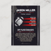 カスタムサッカーのトレーディングカークラシックド、サッカー選手カード コーリングカード (裏面)