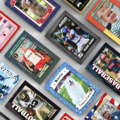 カスタムサッカーのトレーディングカードブルーシルバースタジアム コーリングカード