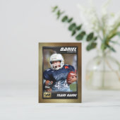 カスタムサッカーのトレーディングカード、選手プロファイルカード コーリングカード (スタンド正面)