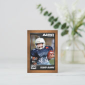 カスタムサッカーのトレーディングカード、選手プロファイルカード コーリングカード (スタンド正面)