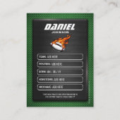 カスタムサッカーのトレーディングカード、選手プロファイルカード コーリングカード (裏面)