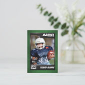 カスタムサッカーのトレーディングカード、選手プロファイルカード コーリングカード (スタンド正面)