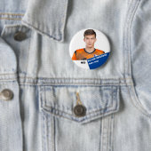 カスタムサッカーのピンサッカー選手 缶バッジ (インサイチュ)