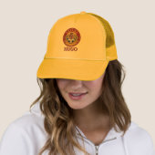 カスタムサッカーの紋章 名前入りフットボールファン キャップ (インサイチュ)