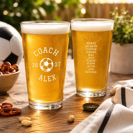 カスタムサッカーコーチ感謝シーズン終了 タンブラーグラス