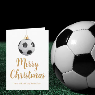 カスタムサッカーコーチ メリークリスマス フットボール シーズンカード