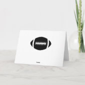 カスタムサッカーチーム名とカラースポーツパーティー カード (裏面)