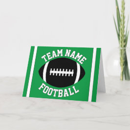 カスタムサッカーチーム名とカラースポーツパーティー カード