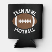 カスタムサッカーチーム名または文字パーソナライズされた 缶クーラー (正面)