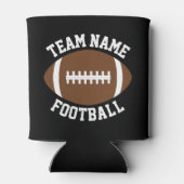 カスタムサッカーチーム名または文字パーソナライズされた 缶クーラー (裏面)