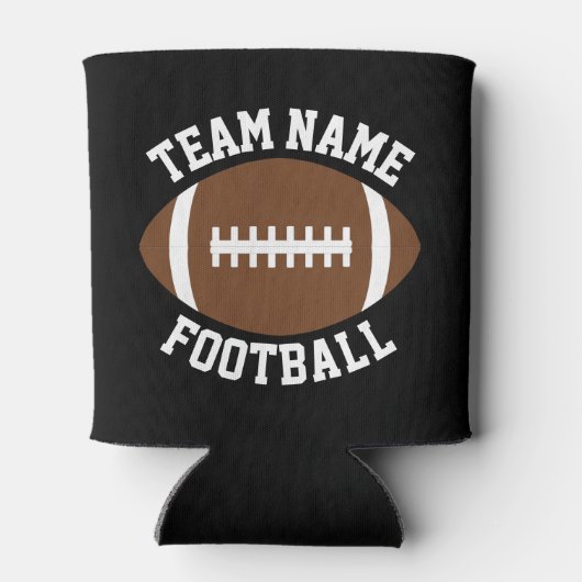 カスタムサッカーチーム名または文字パーソナライズされた 缶クーラー (裏面)