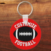 カスタムサッカーチーム名&カラーコーチ/プレーヤー キーホルダー (正面)