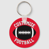 カスタムサッカーチーム名&カラーコーチ/プレーヤー キーホルダー (裏面)