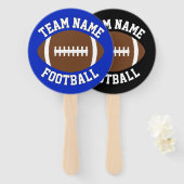 カスタムサッカーチーム名&カラースポーツサポーター ハンドファン (正面&裏面)